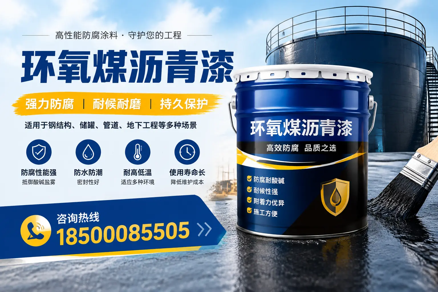 环氧煤沥青漆在工业中的应用,阳江企业的选择